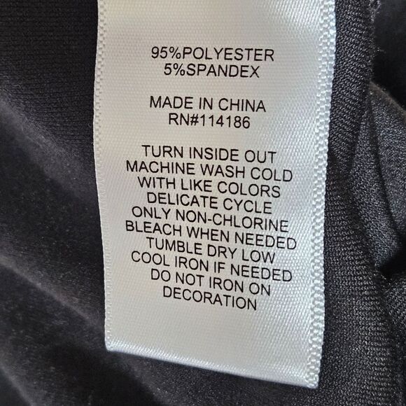 Juicy Couture Black Velour Bright Rhinestone Juicy Pull On Elastic Waist Pants - Picture 7 of 11